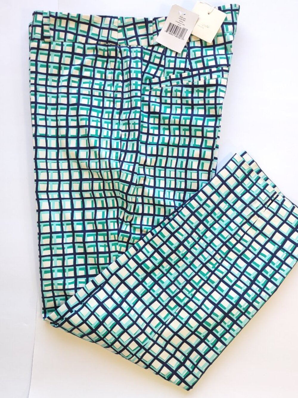 NEW  Kate Spade Mindy Pant BreezeBlock Print Size 8 Stretch Ankle